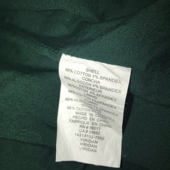 Bebe size 2 green velour jacket 3/4 sleeve metal buttons - Picture 3 of 4